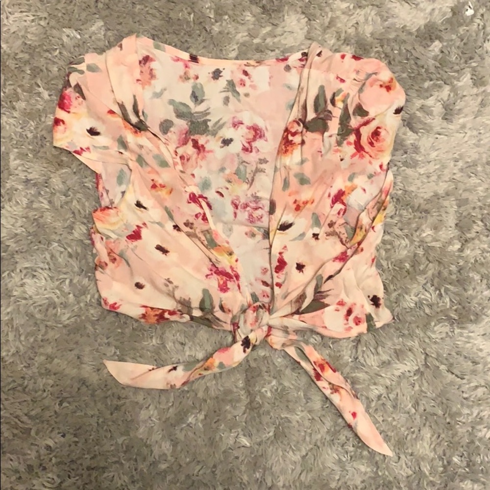 Floral crop top